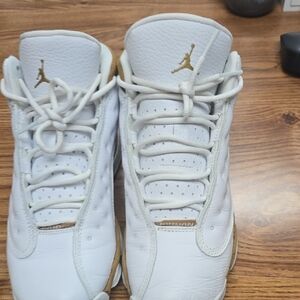 Jordan Kids Sneakers White and Gold